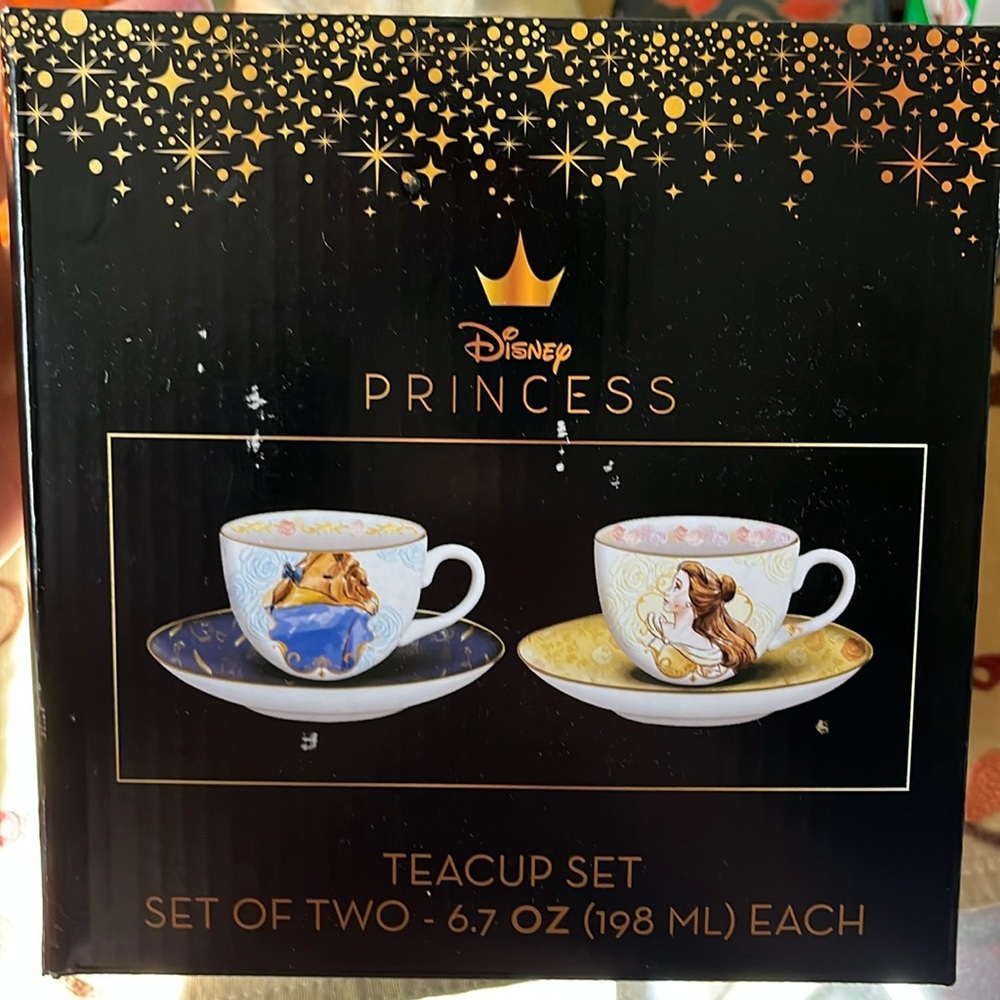 Disney princess tea cups